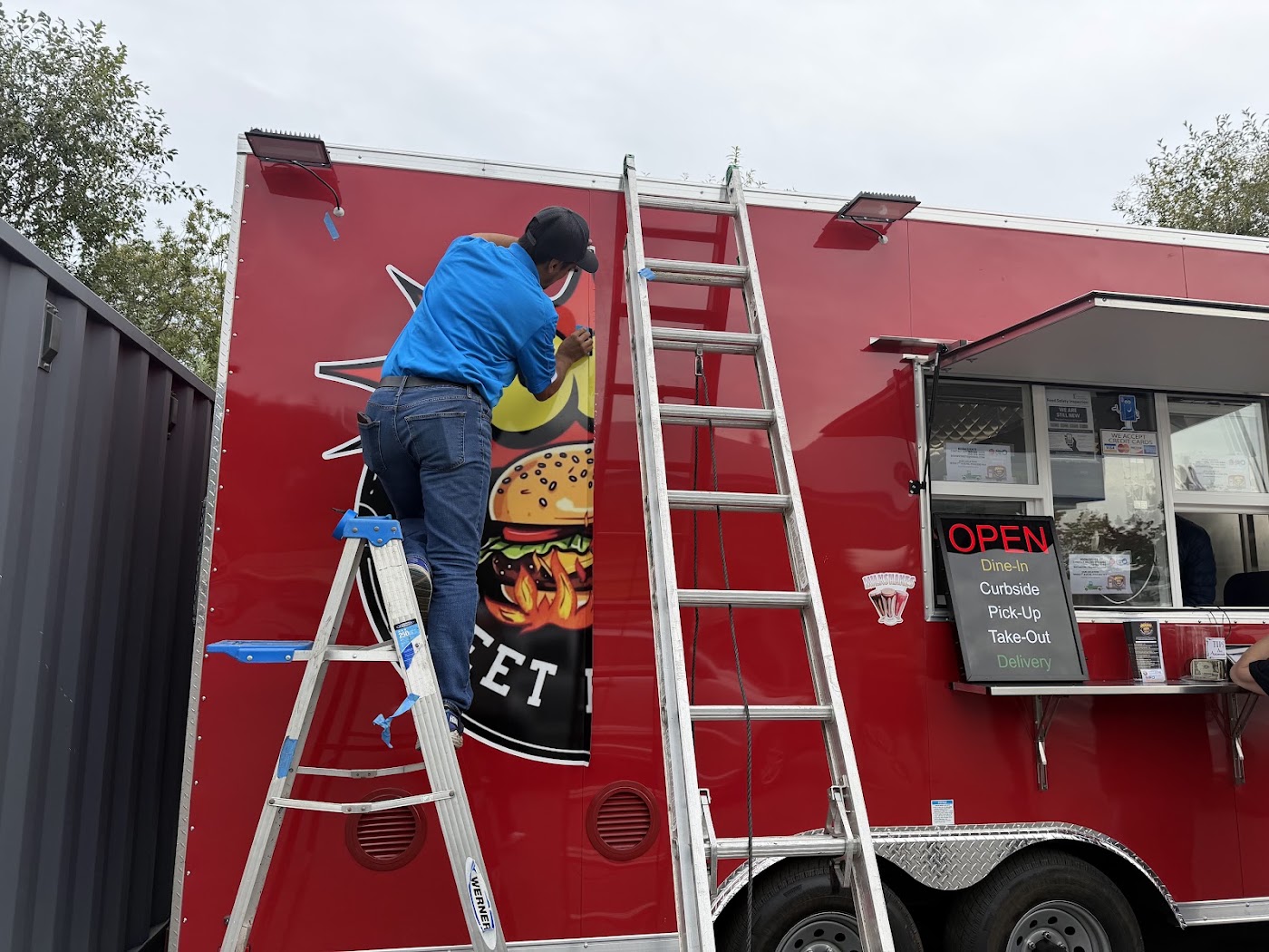 Commercial vinyl installation and brand development